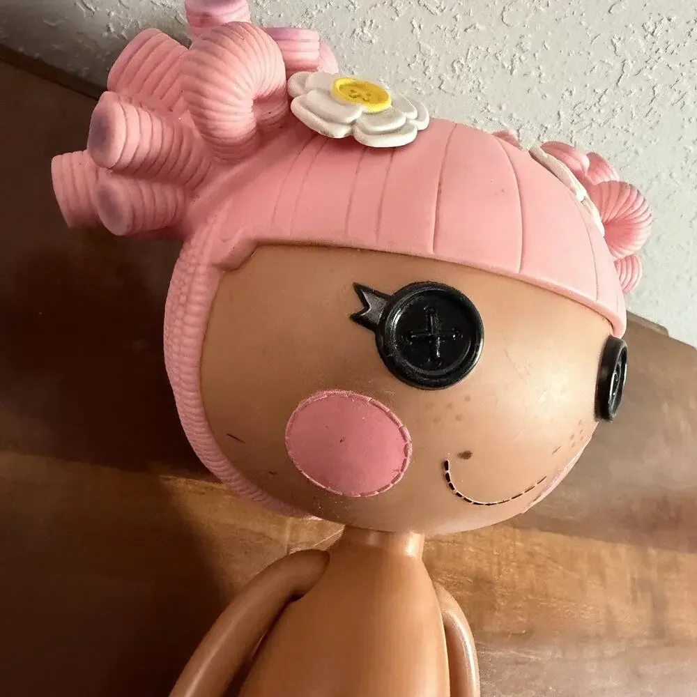 Lalaloopsy Blossom Flowerpot 12” Doll No Clothes Pink Pigtails Flower 2009 Toy